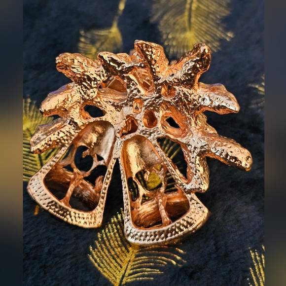 32g, Christmas Bells Sphere Holder, Rose Gold Tone, New! - Picture 6 of 10